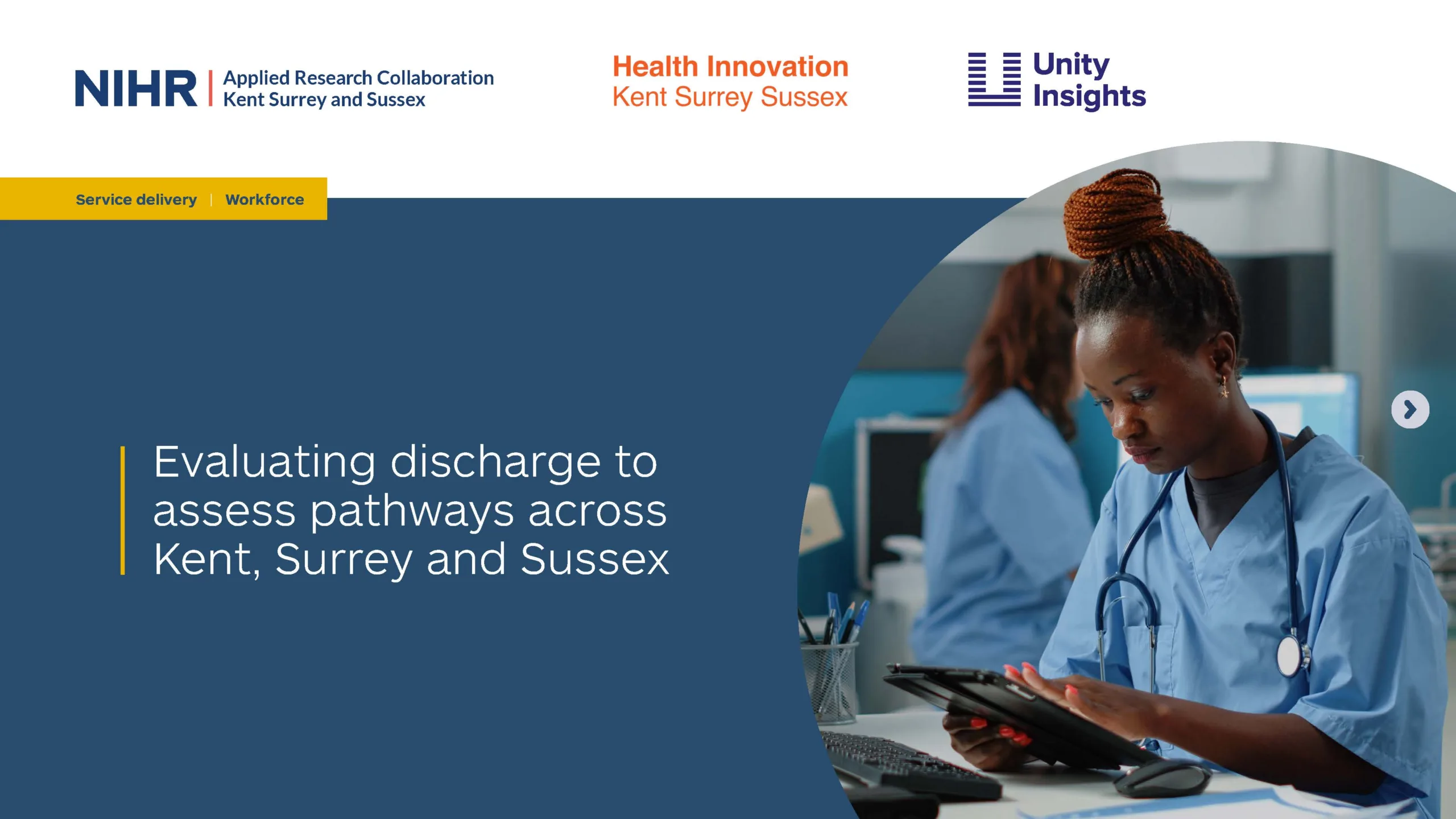 NHS Insights Prioritisation Programme (NIPP): Evaluating discharge to assess pathways across Kent, Surrey and Sussex